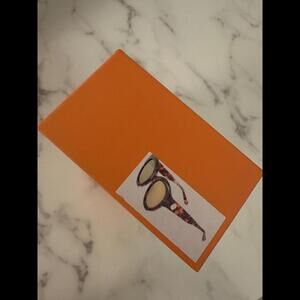 Tortoise round sunglasses mirrored gold lenses Von Dutch